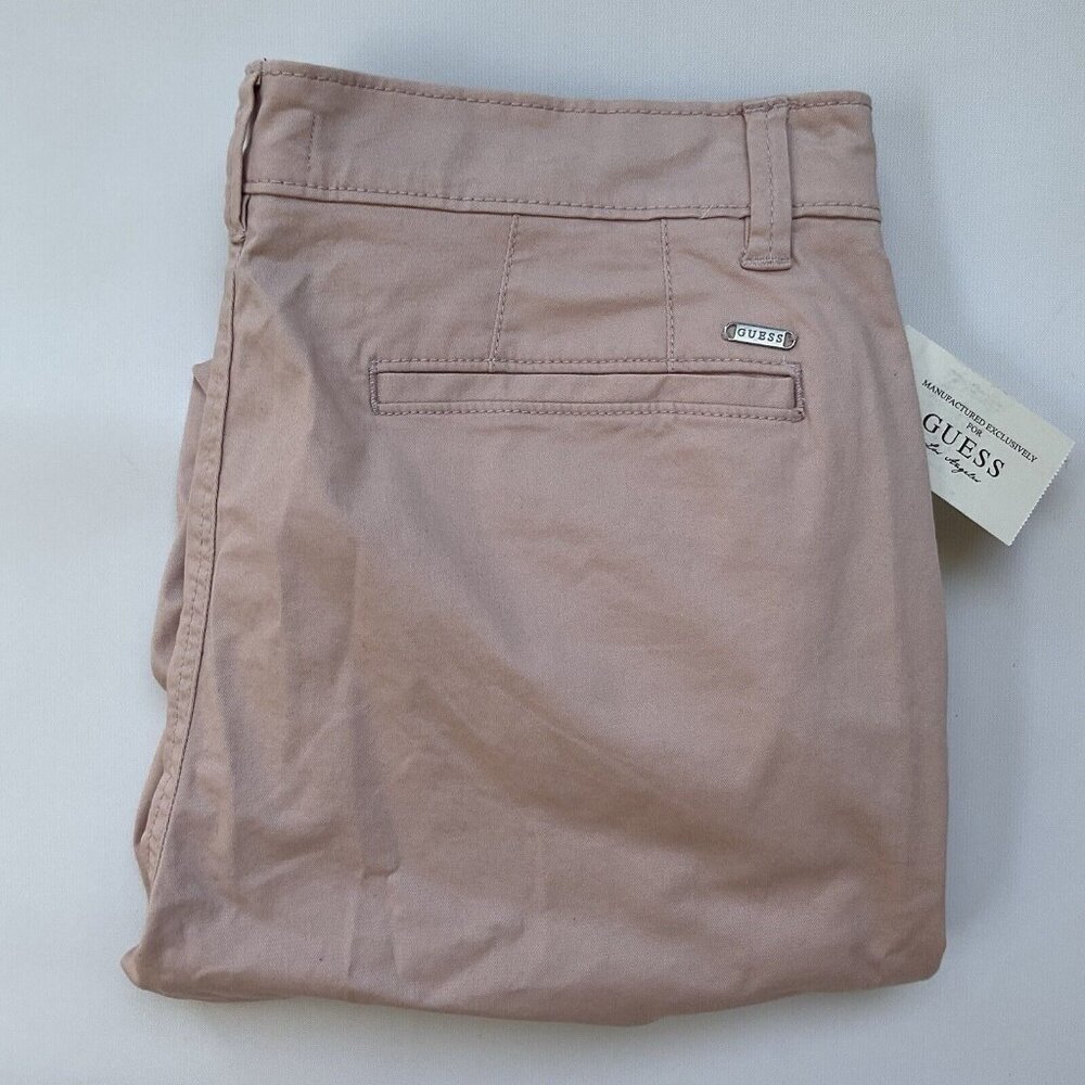 Guess Men’s Twill Chino Pants Light Pink Slim Fit Size 32